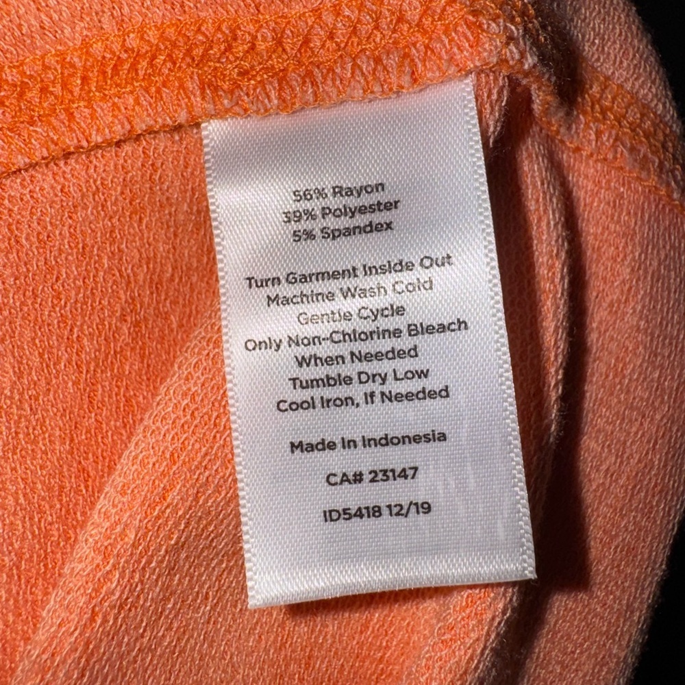 Talbots Vibrant Orange Knit Top - Picture 8 of 8